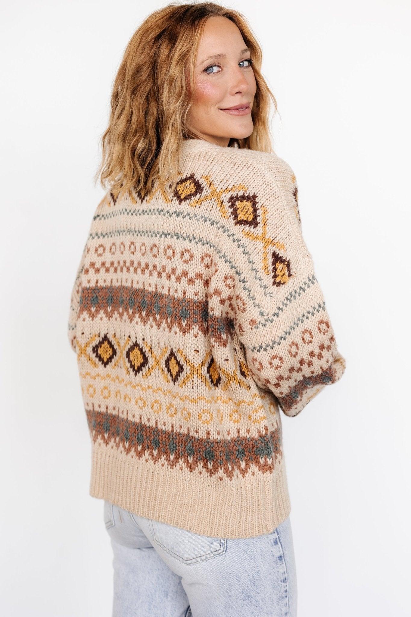 Cody Knit Cardigan | Taupe Multi - Baltic Born