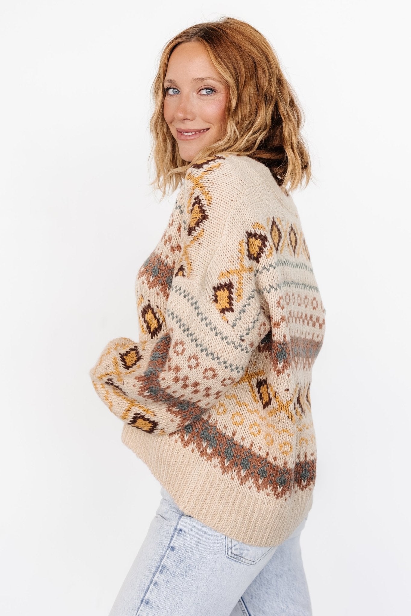 Cody Knit Cardigan | Taupe Multi - Baltic Born