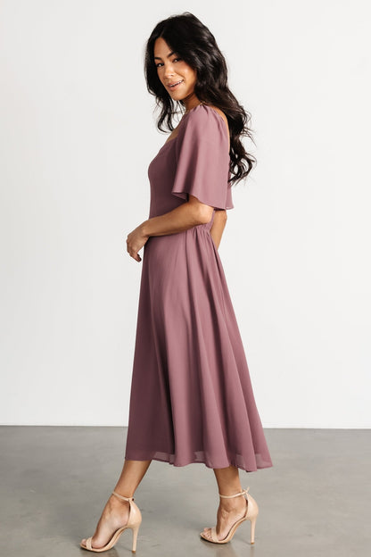 Colette Sweetheart Midi Dress | Vintage Plum - Baltic Born