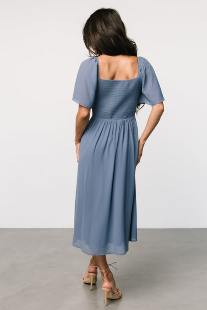 Colette Sweetheart Midi Dress | Whisper Blue - Baltic Born