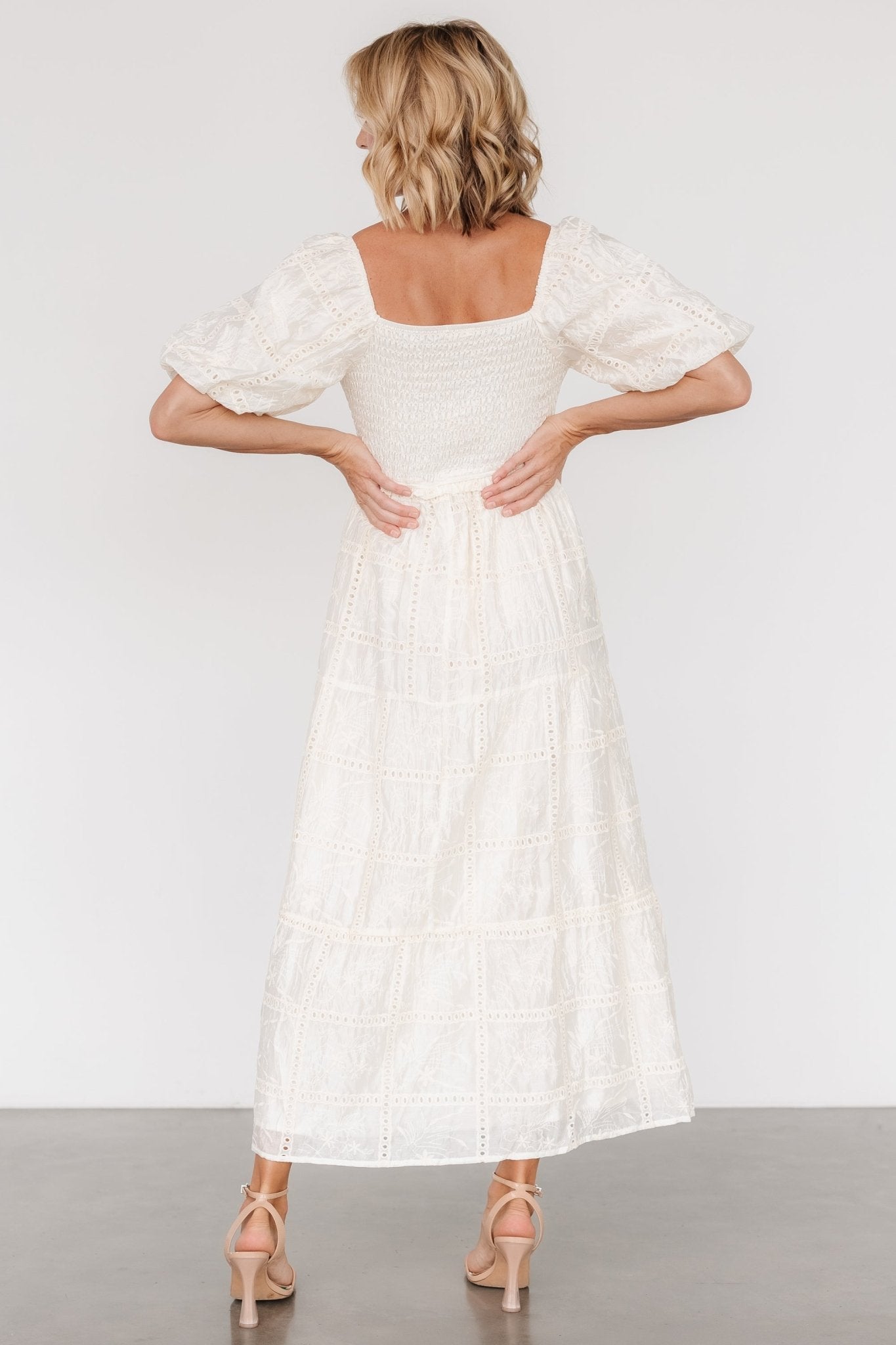 Colin Eyelet Dress | Cream - Baltic Born