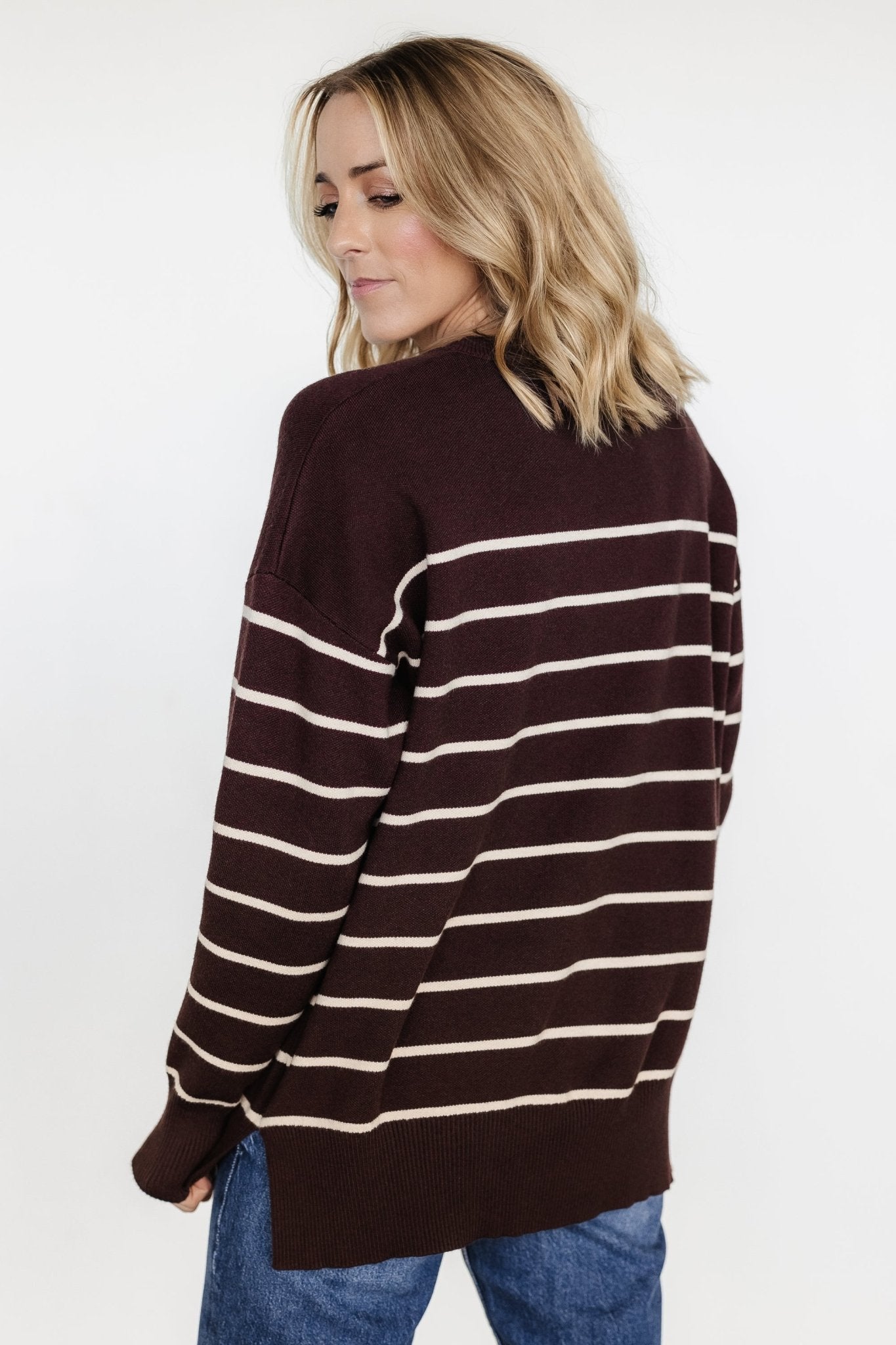 Colmar Striped Sweater | Clove + Cream - Baltic Born