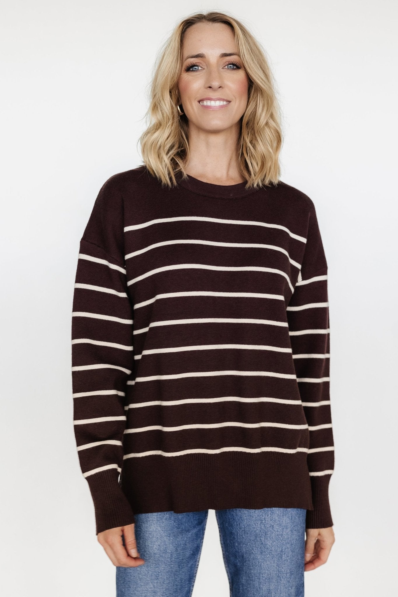 Colmar Striped Sweater | Clove + Cream - Baltic Born