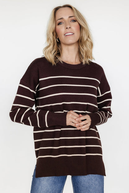 Colmar Striped Sweater | Clove + Cream - Baltic Born