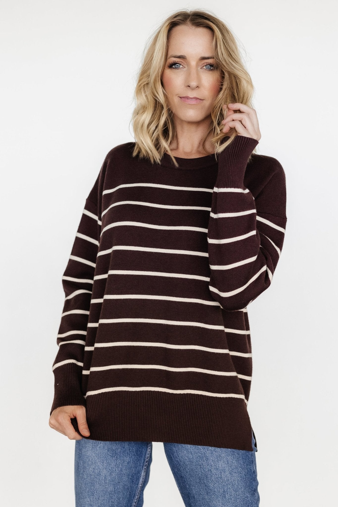 Colmar Striped Sweater | Clove + Cream - Baltic Born