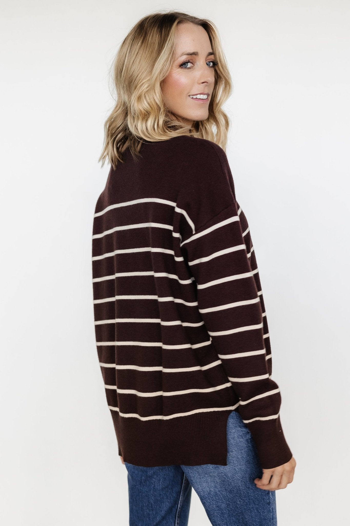 Colmar Striped Sweater | Clove + Cream - Baltic Born