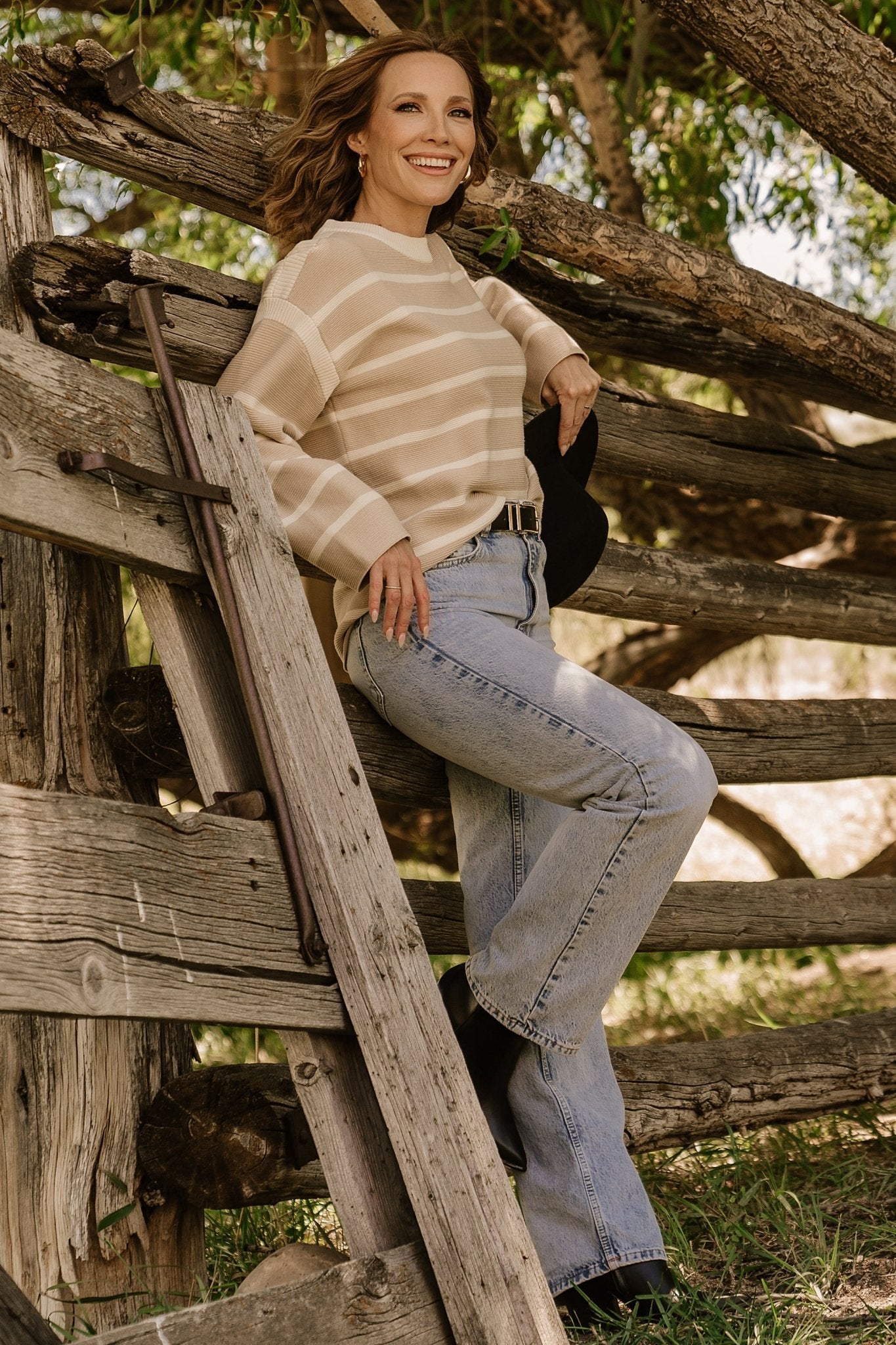 Conway Striped Sweater | Natural - Baltic Born