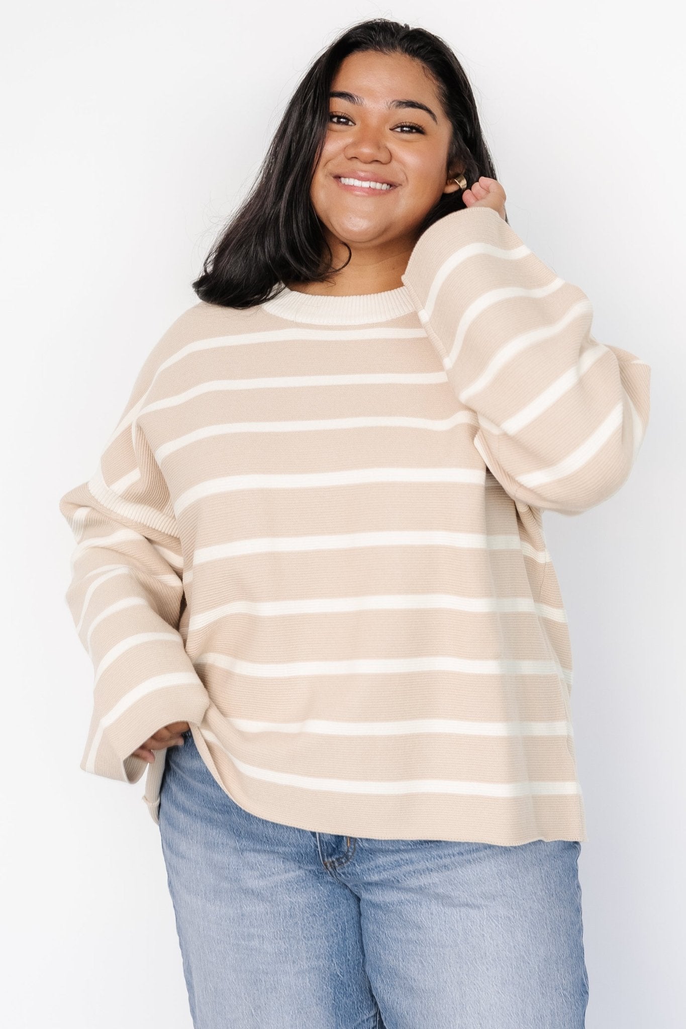 Conway Striped Sweater | Natural - Baltic Born