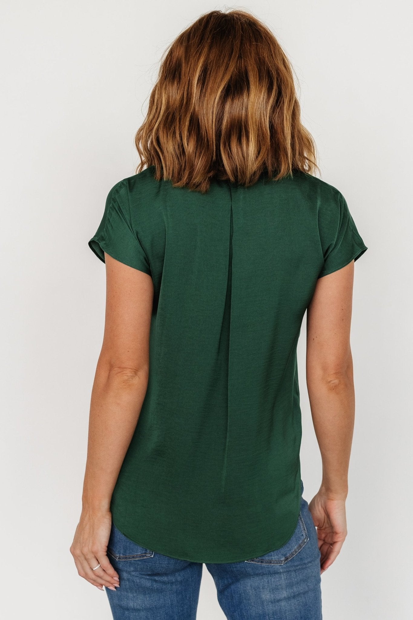 Corey Button Top | Hunter Green - Baltic Born