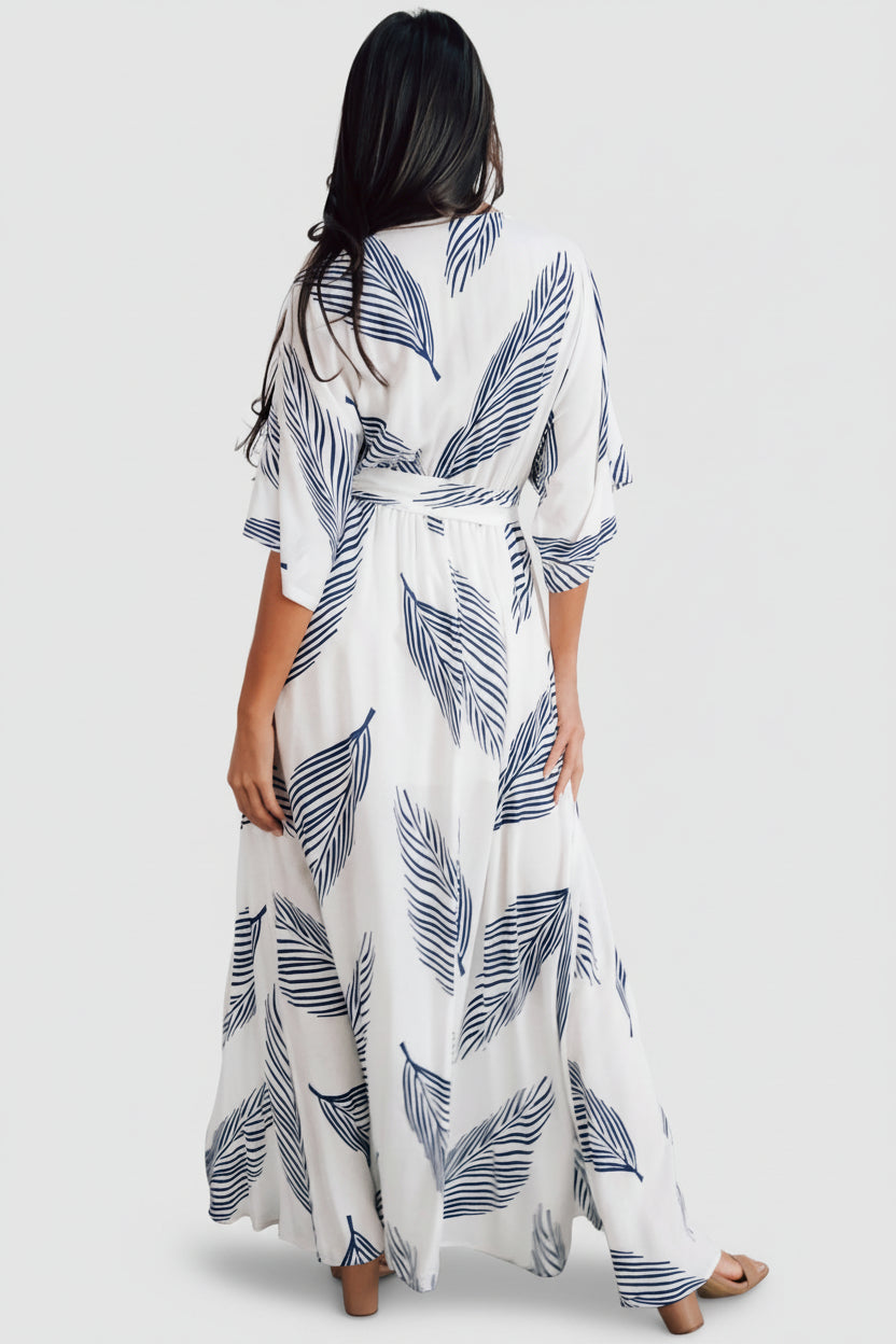 Corinth Maxi Dress | Navy Print