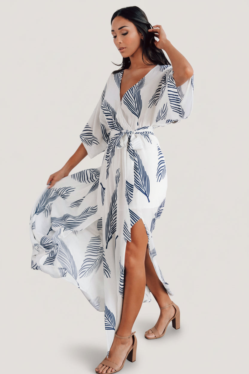 Corinth Maxi Dress | Navy Print