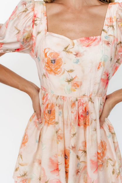 Cozette Tiered Maxi Dress | Blush Floral - Baltic Born