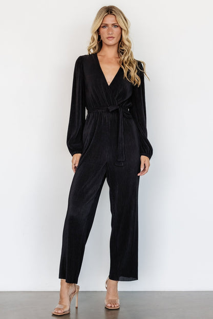 Croft Pleated Jumpsuit | Black - Baltic Born