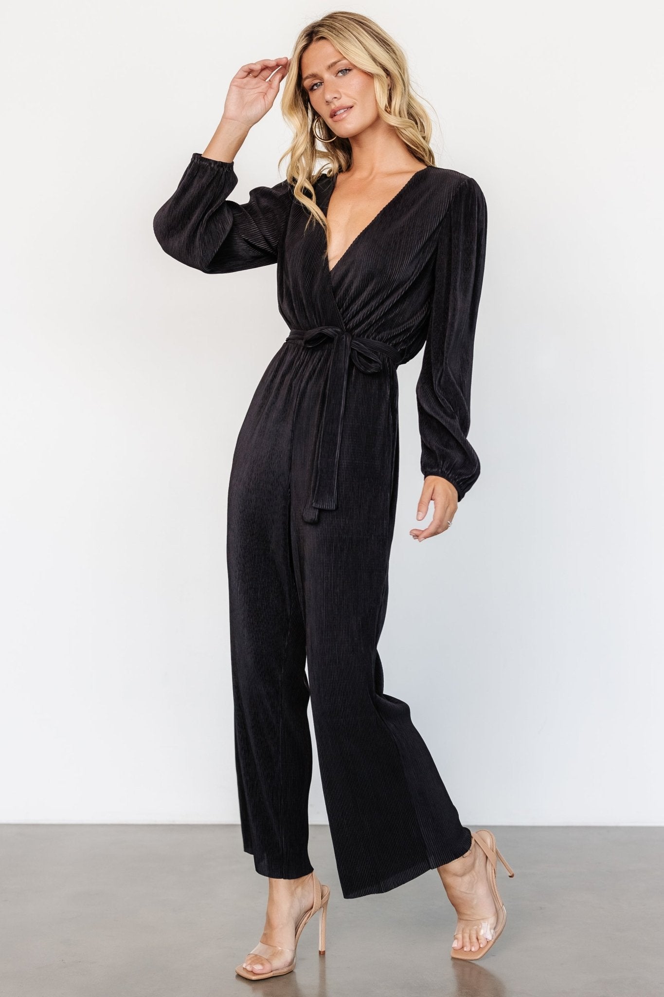 Croft Pleated Jumpsuit | Black - Baltic Born