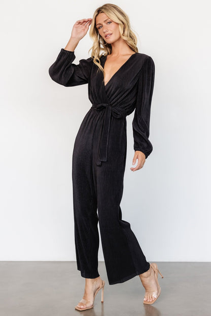 Croft Pleated Jumpsuit | Black - Baltic Born