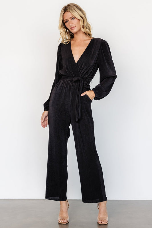 Croft Pleated Jumpsuit | Black - Baltic Born