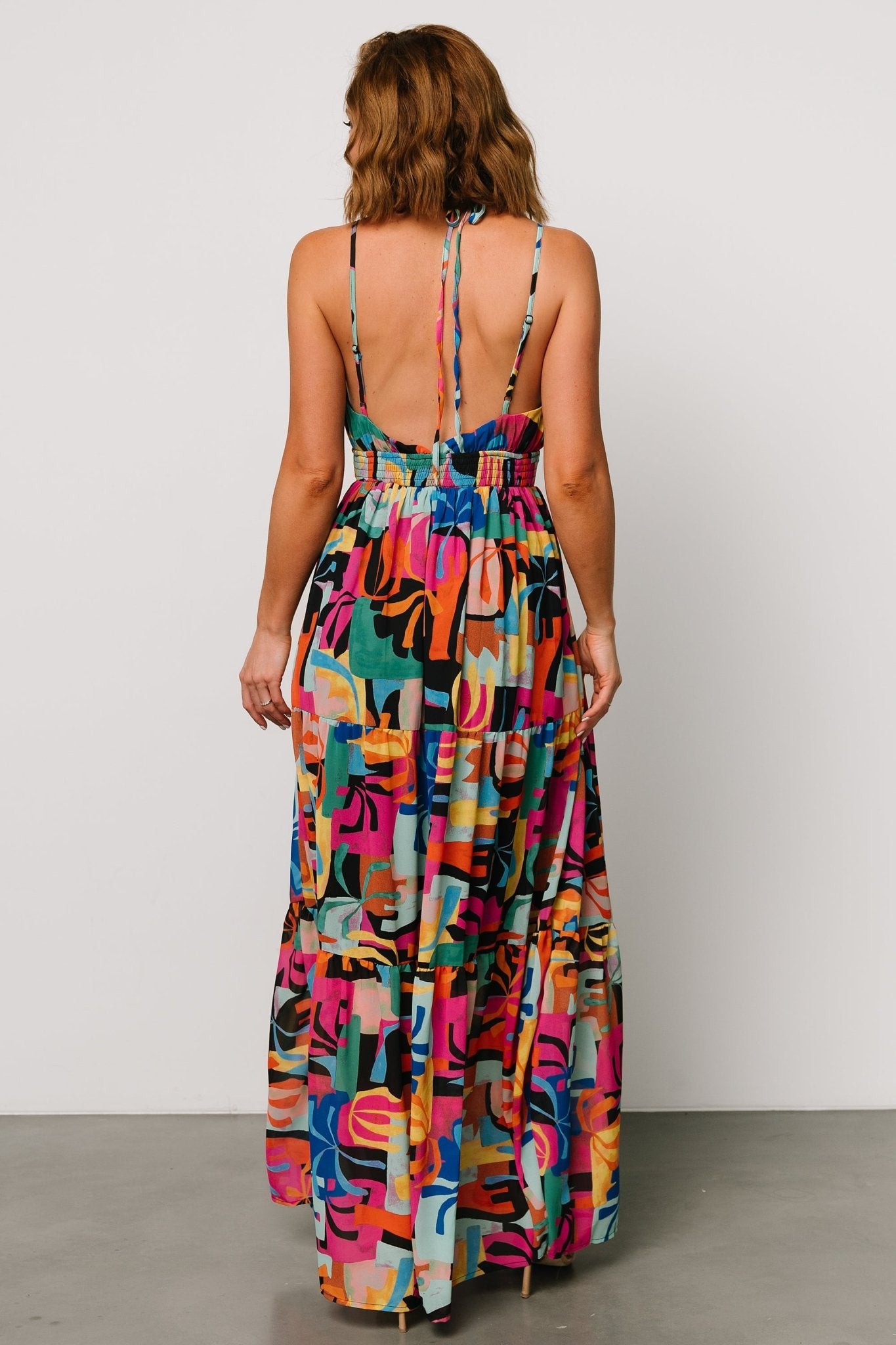 Crystal Maxi Dress | Black Multi Print - Baltic Born