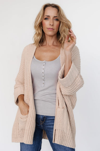 Cybele Oversized Cardigan | Natural - Baltic Born