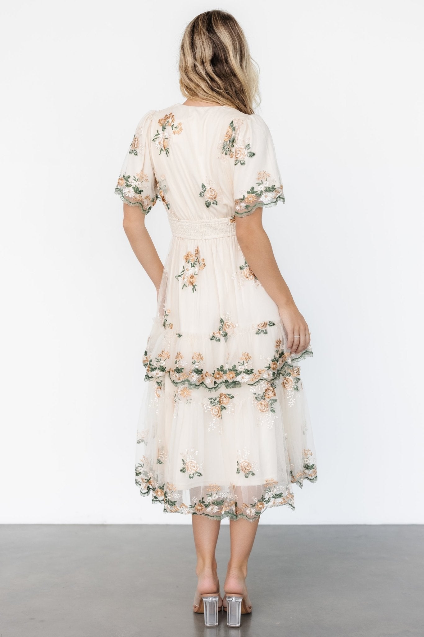 Cynthia Midi Dress | Cream Floral - Baltic Born