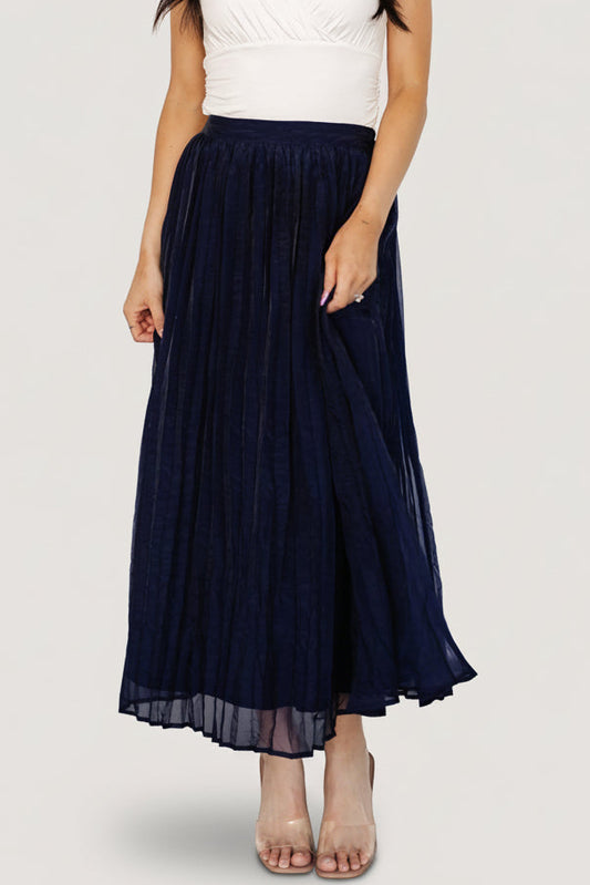Cyra Midi Skirt | Navy