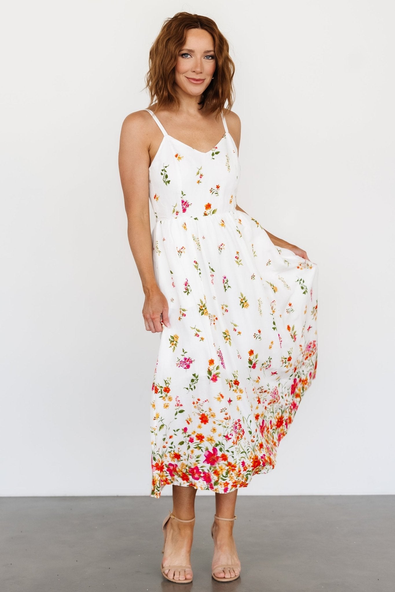 Daniella Tank Dress | Off White Floral - Baltic Born