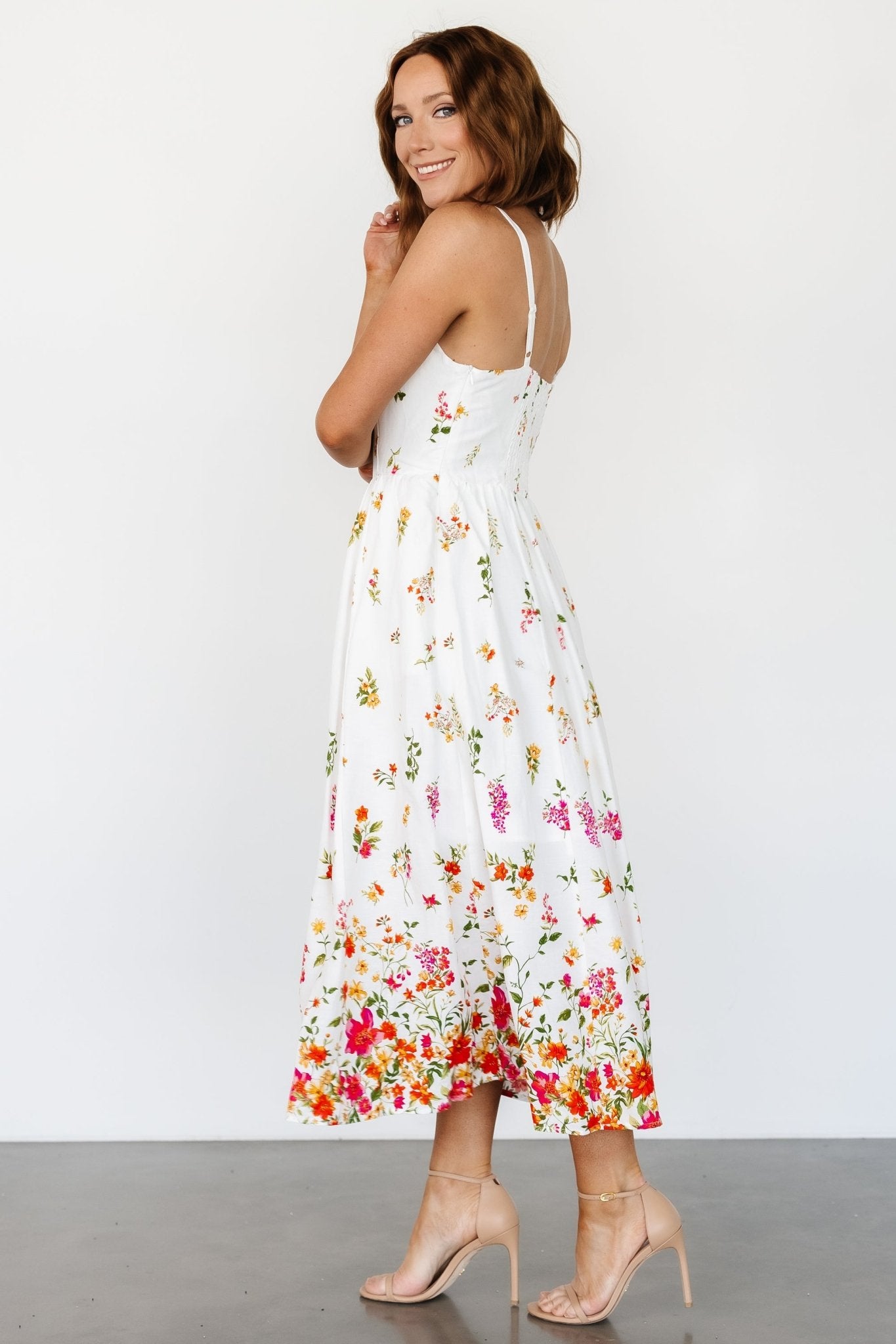 Daniella Tank Dress | Off White Floral - Baltic Born