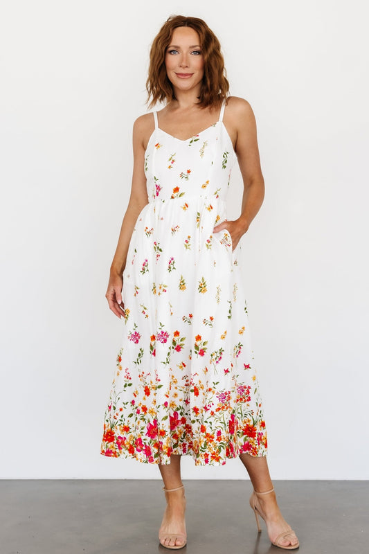 Daniella Tank Dress | Off White Floral - Baltic Born