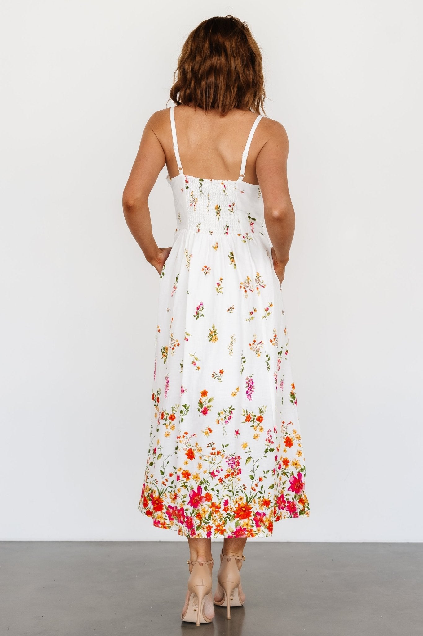 Daniella Tank Dress | Off White Floral - Baltic Born