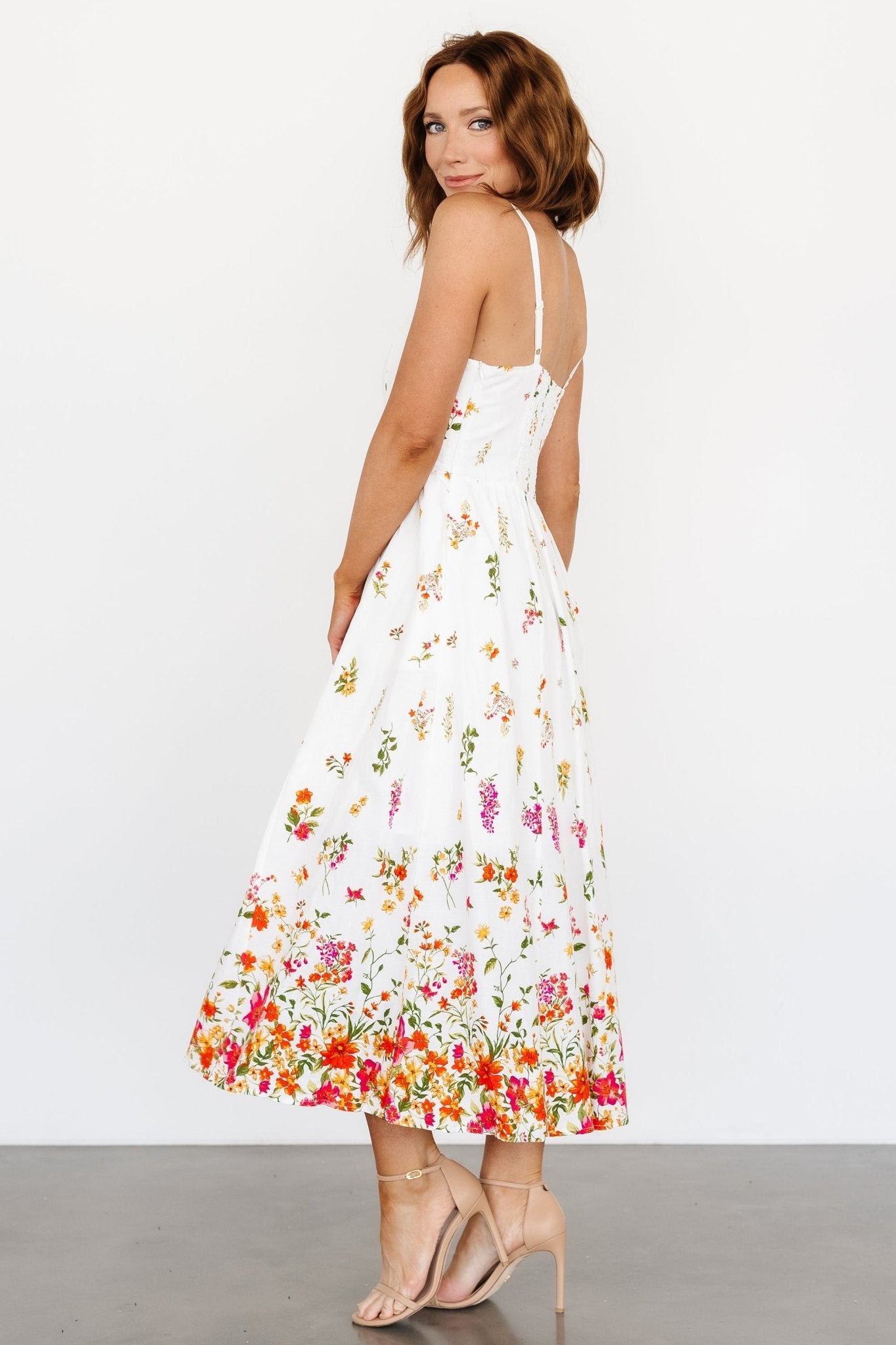 Daniella Tank Dress | Off White Floral - Baltic Born