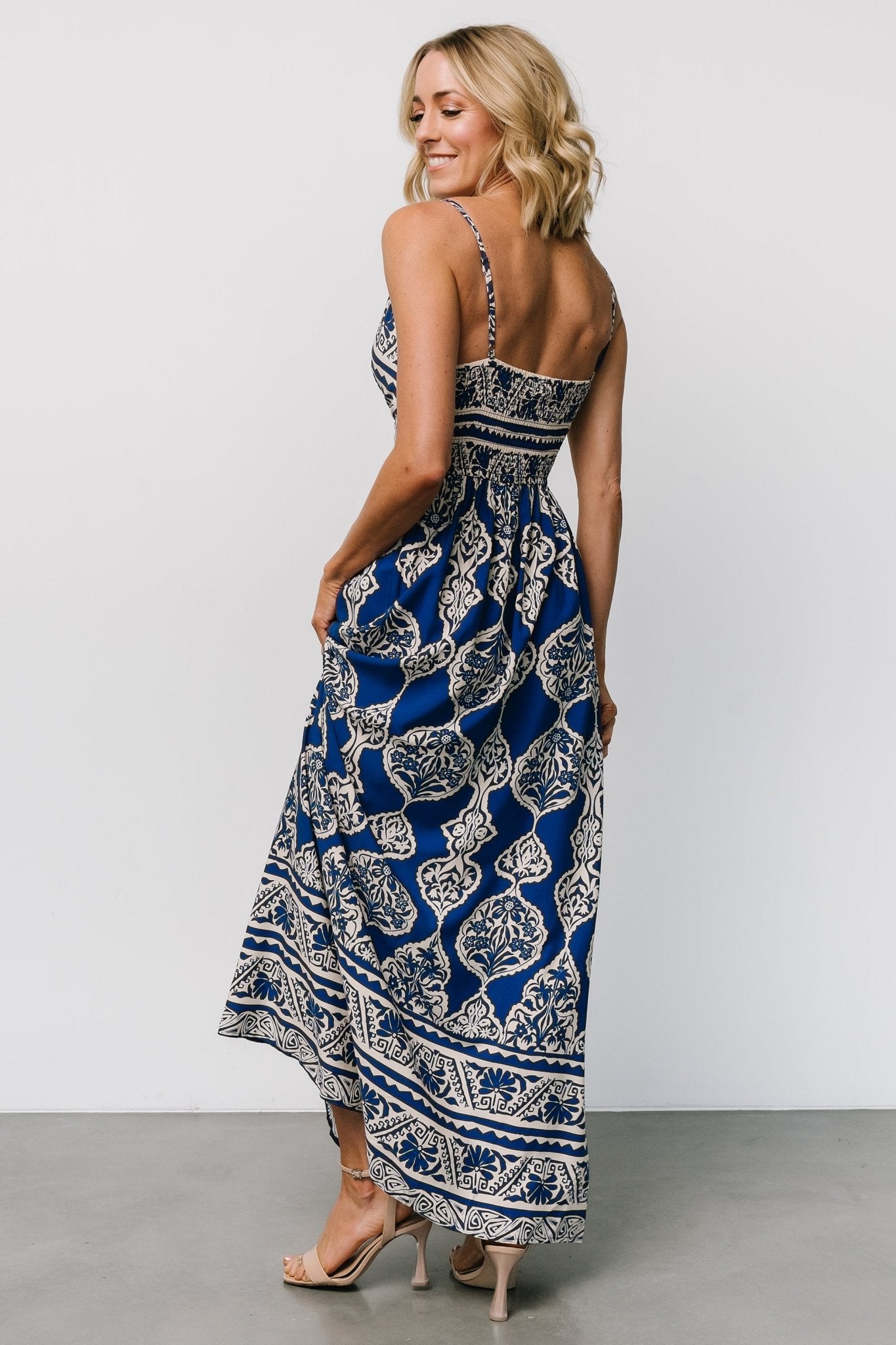 Davinah V Neck Maxi Dress | Blue Print - Baltic Born