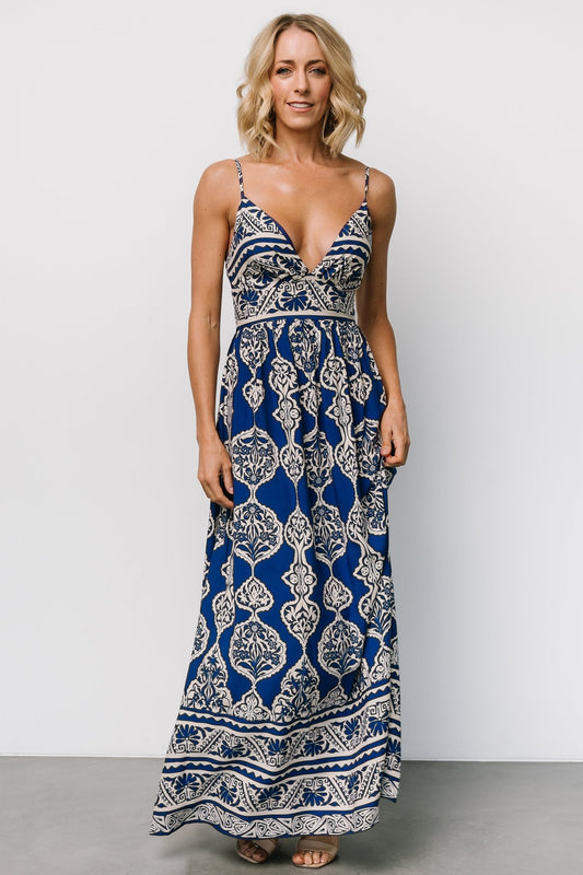 Davinah V Neck Maxi Dress | Blue Print - Baltic Born