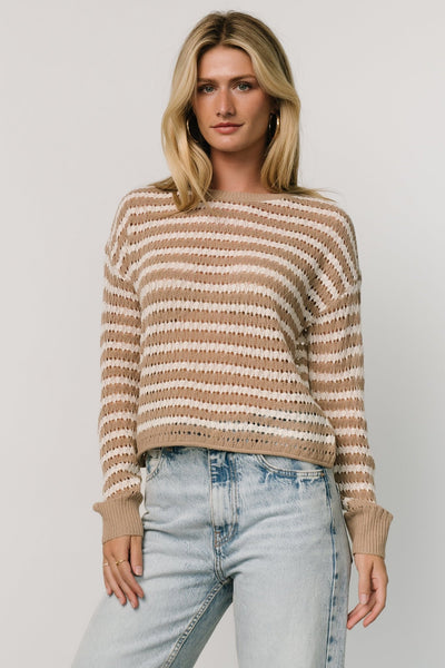 andmary Sonique knit tops ivory andmary Sonique knit tops
