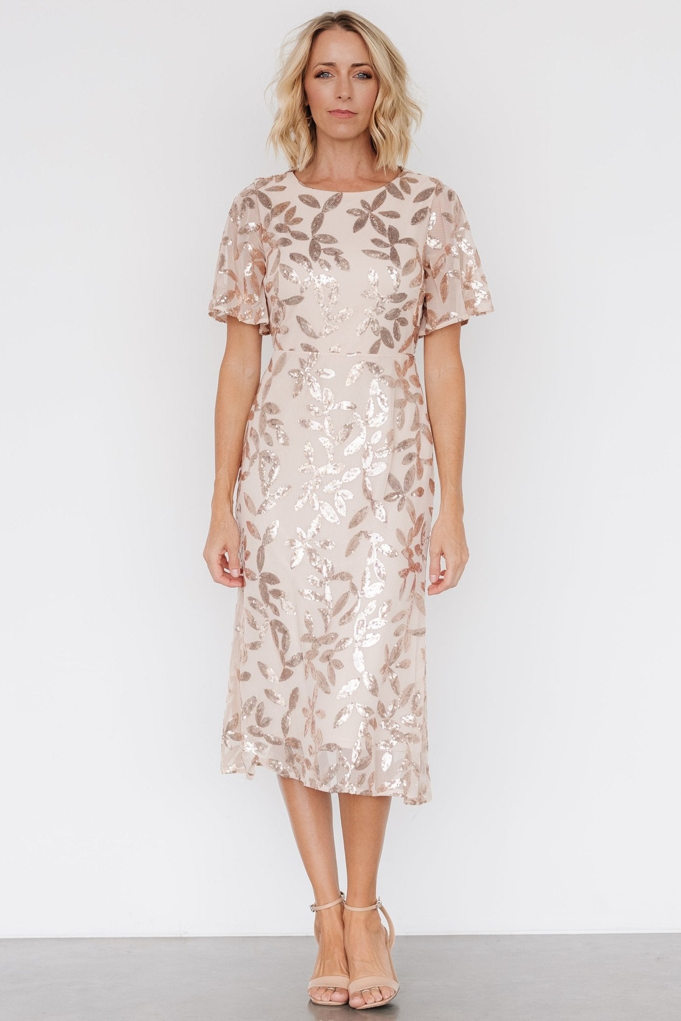 Deanna Sequin Midi Dress