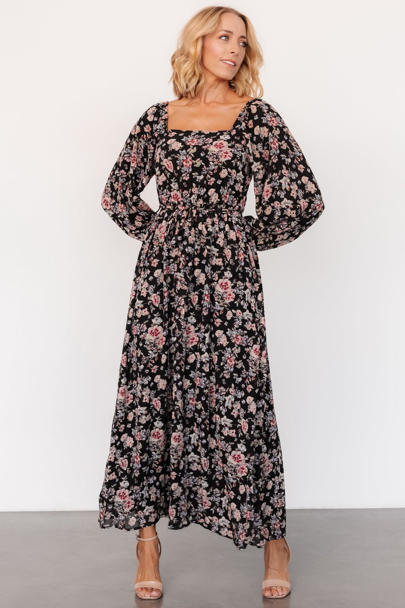 Della Dress | Black Multi Floral - Baltic Born