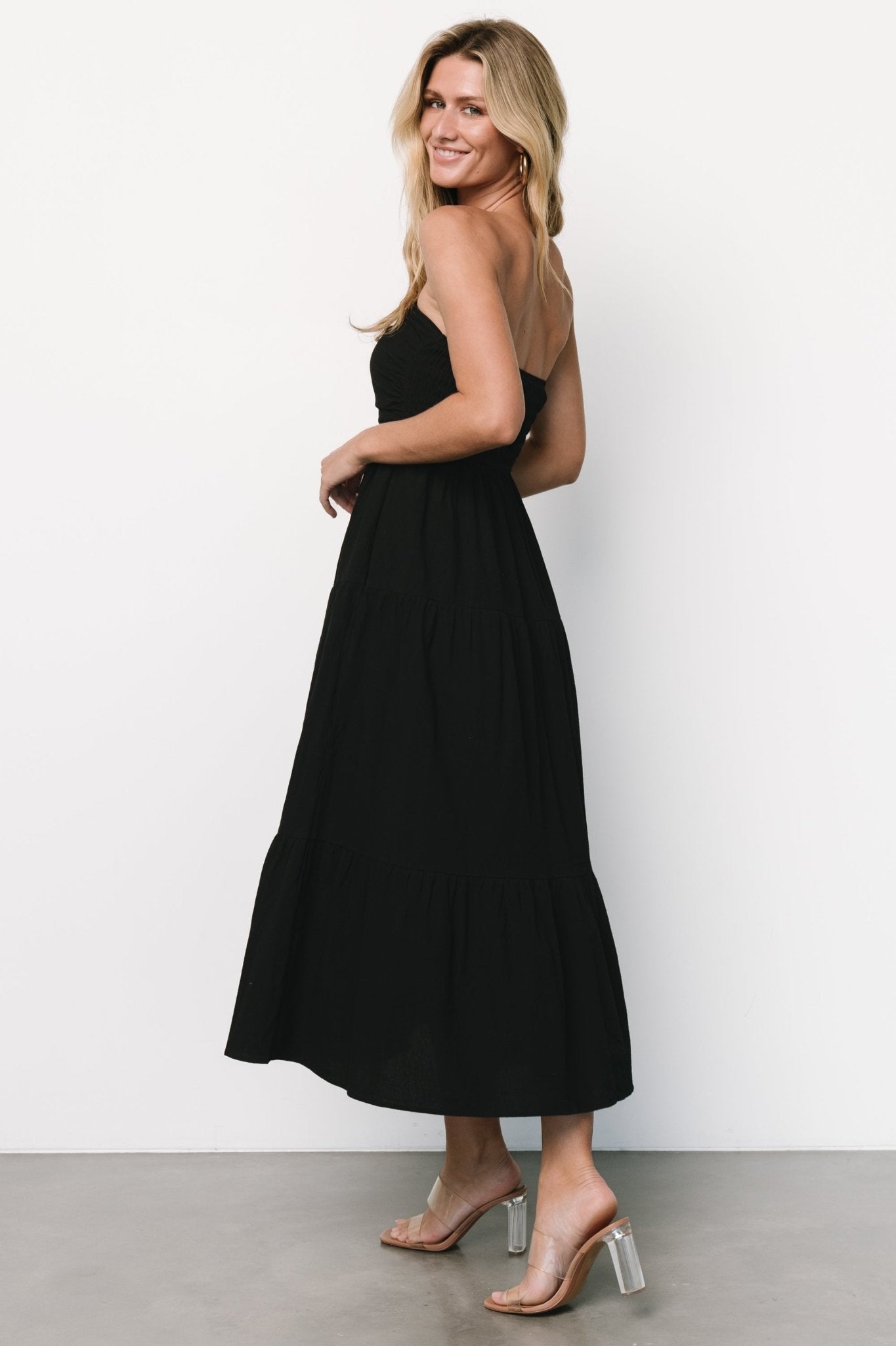 Delray Strapless Dress | Black - Baltic Born