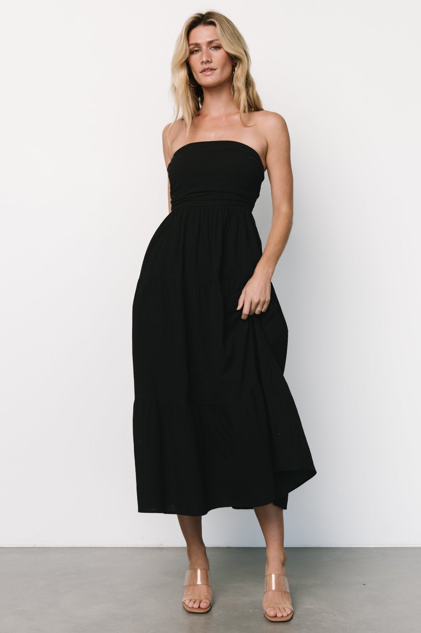 Delray Strapless Dress | Black - Baltic Born