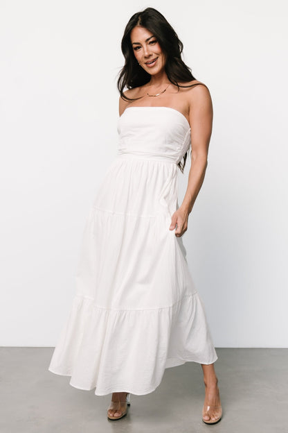 Delray Strapless Dress | Off White - Baltic Born