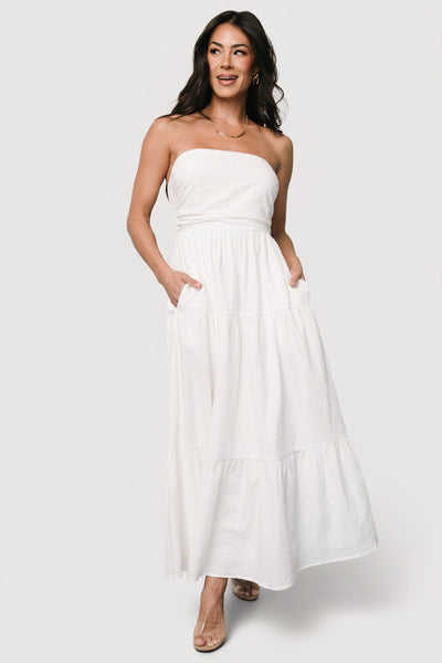 Baltic Born Womens Delray Strapless Dress | Off White