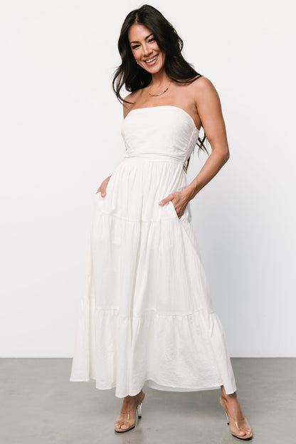 Delray Strapless Dress | Off White - Baltic Born