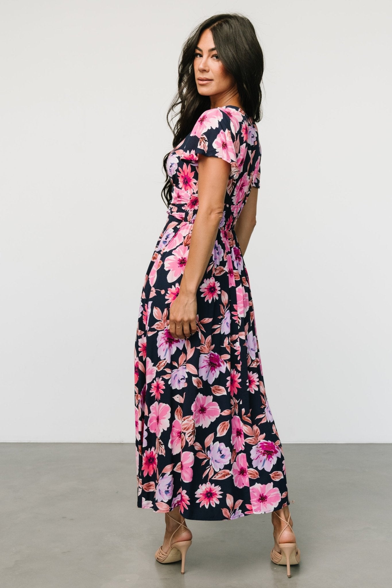 Destin Maxi Dress | Navy + Pink - Baltic Born