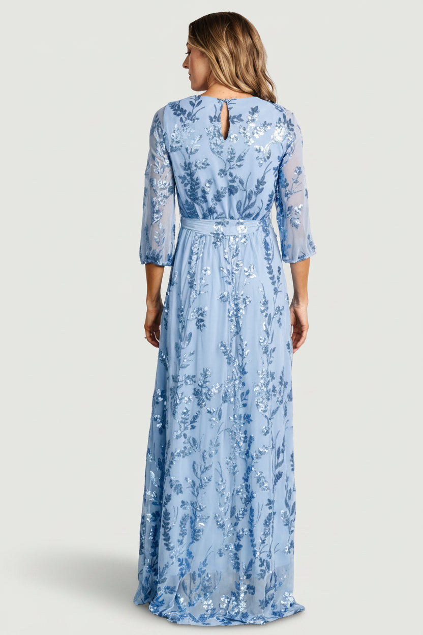 Destiny Sequin Maxi Dress | Blue