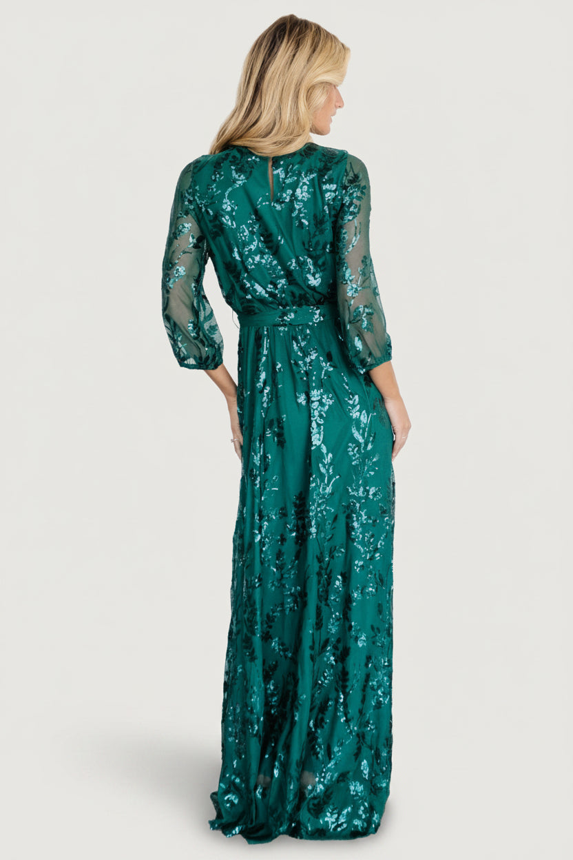 Destiny Sequin Maxi Dress | Emerald Destiny Sequin Maxi Dress | Emerald