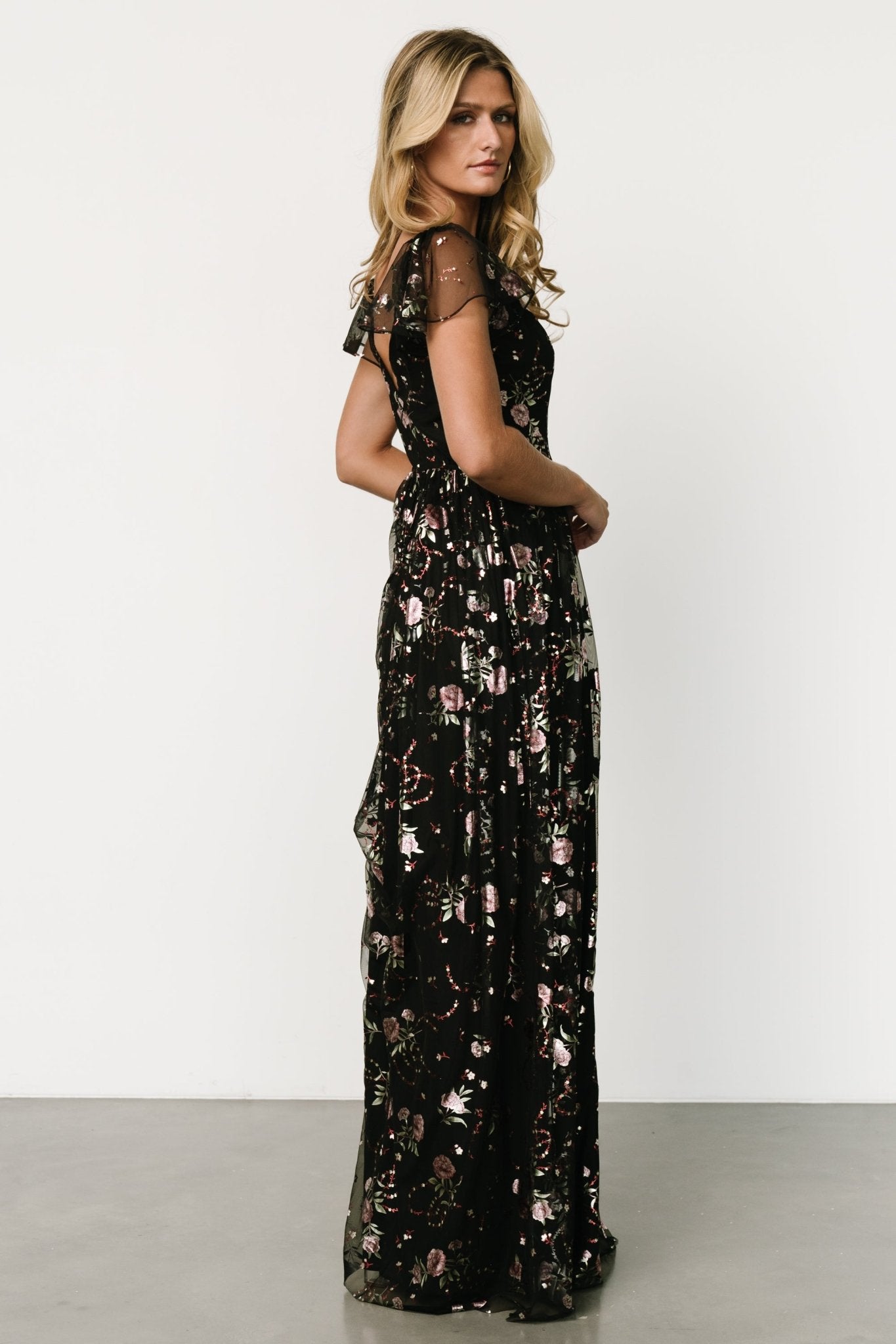 Devany Maxi Dress | Black Multi - Baltic Born