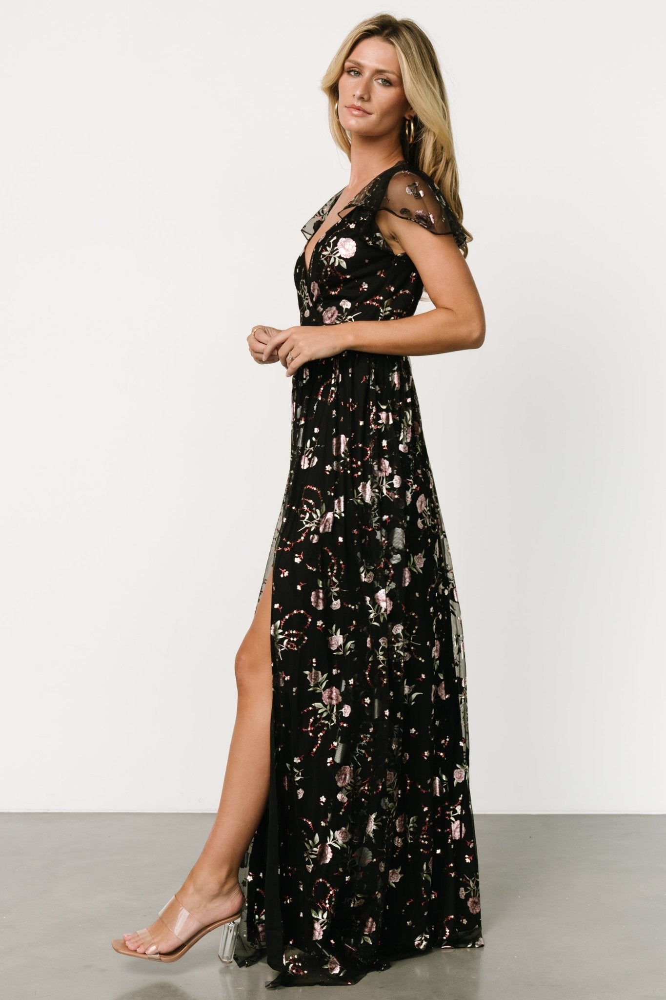 Devany Maxi Dress | Black Multi - Baltic Born