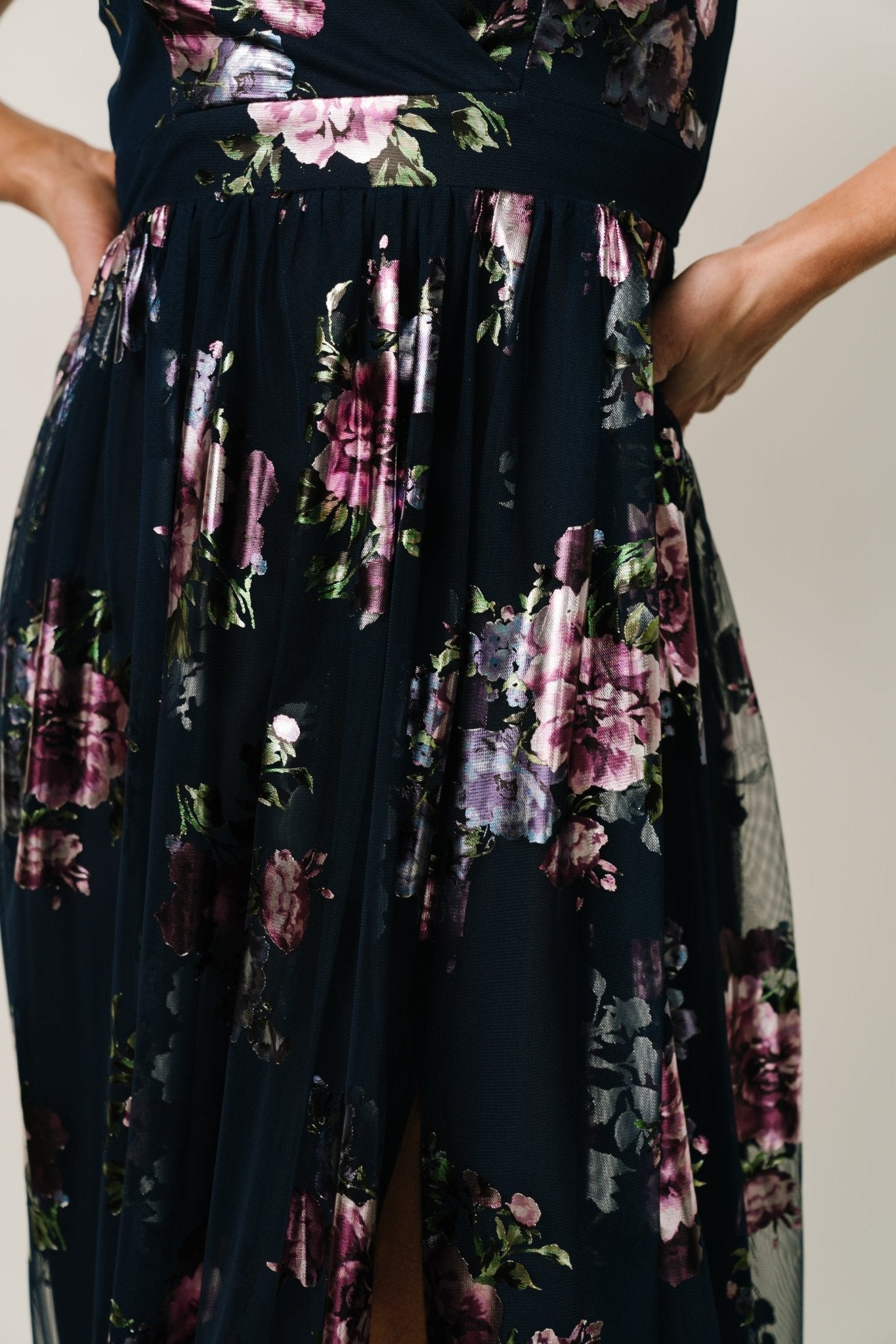 Devany Maxi Dress | Navy Multi - Baltic Born