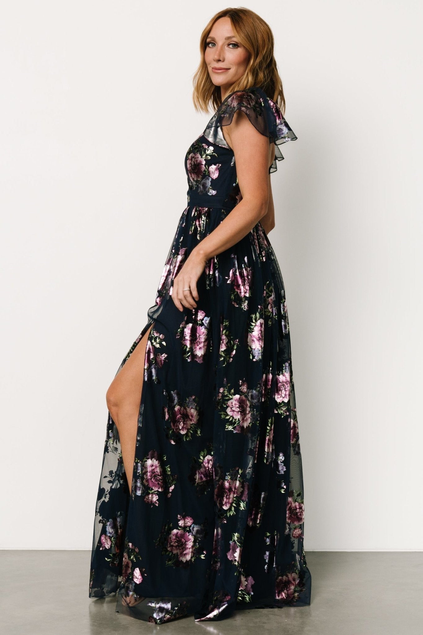 Devany Maxi Dress | Navy Multi - Baltic Born