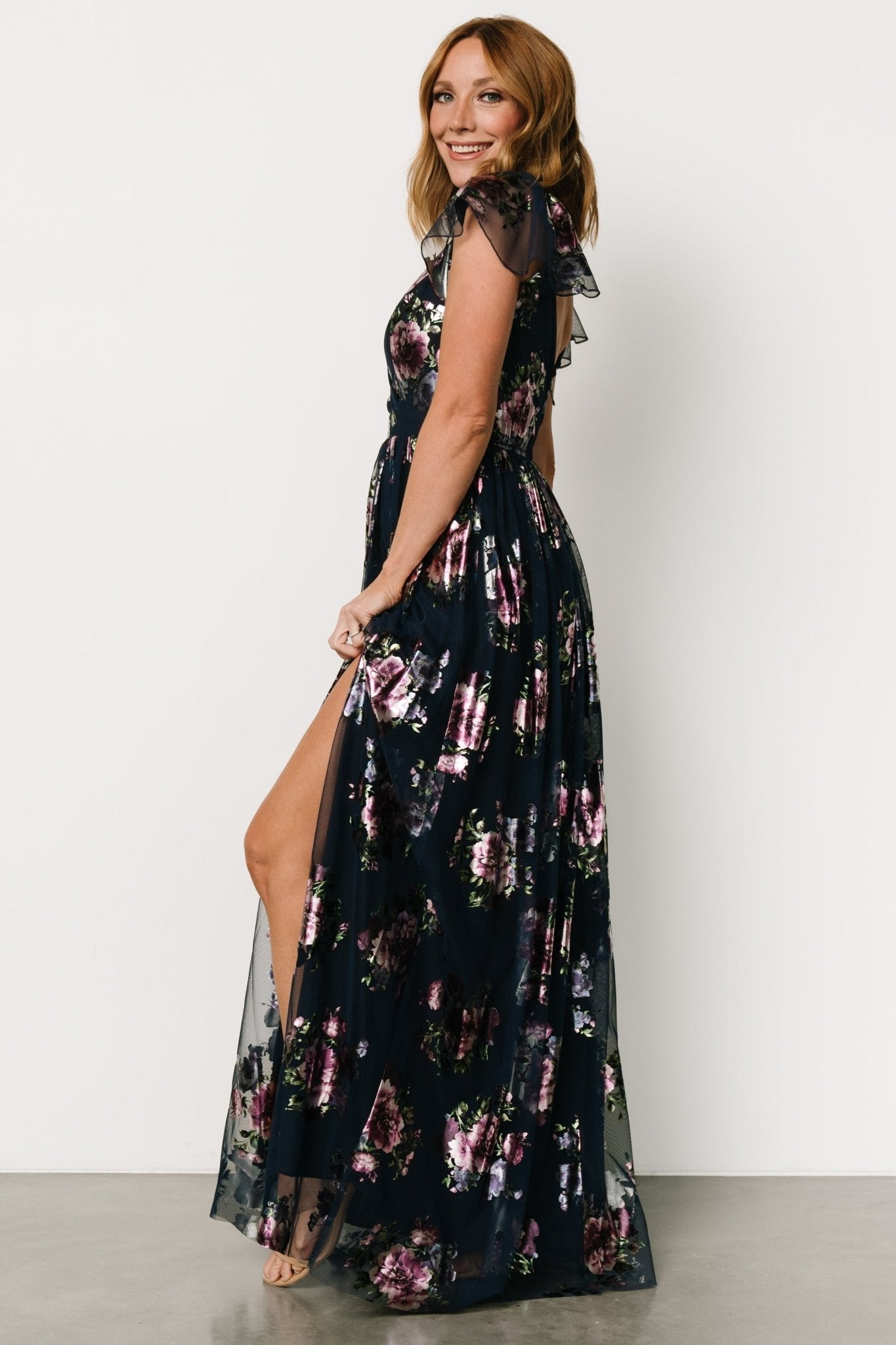 Devany Maxi Dress | Navy Multi - Baltic Born