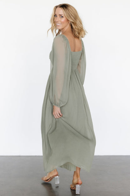 Dione Midi Dress | Dusty Olive - Baltic Born