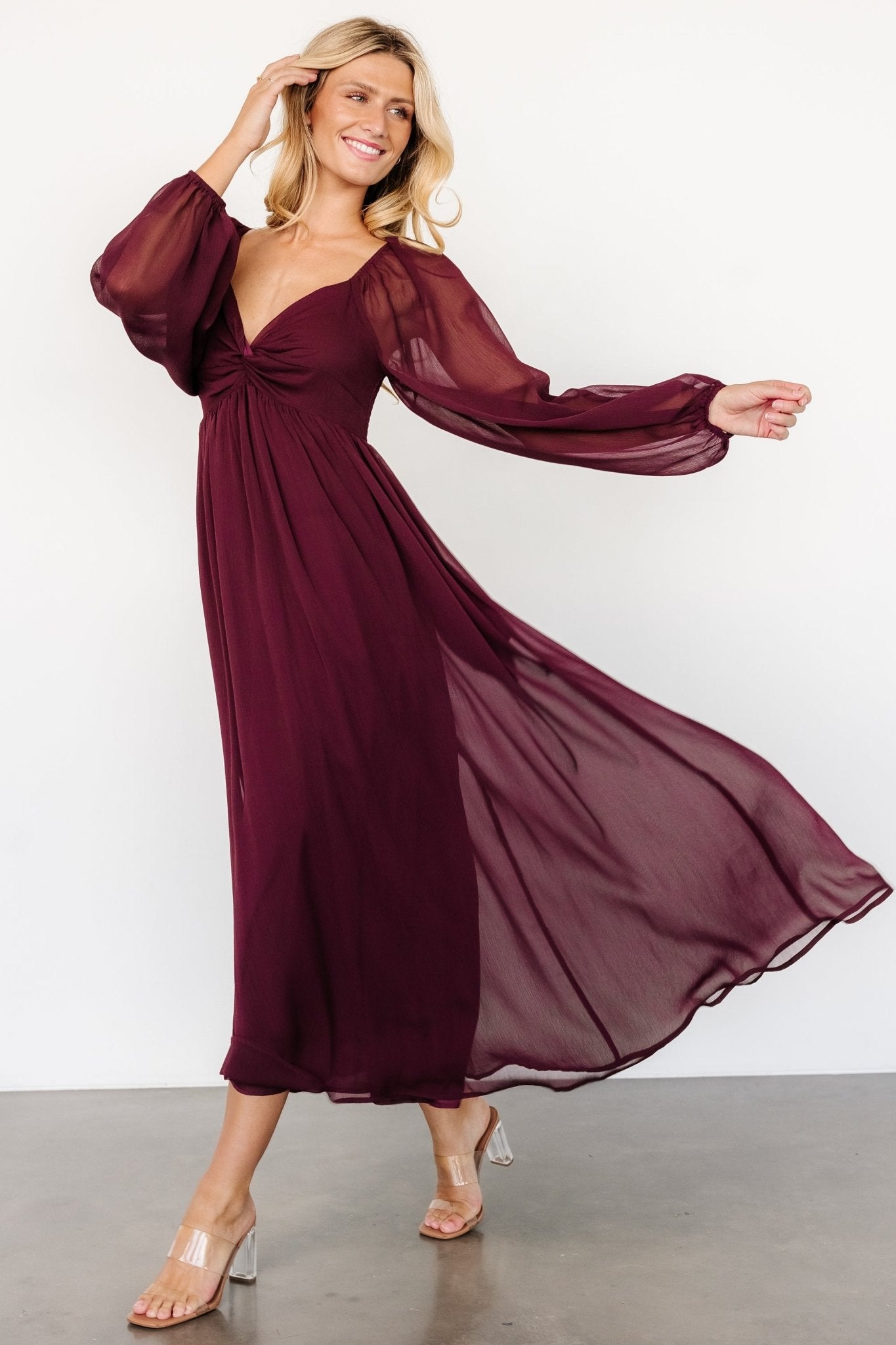 Dione Midi Dress | Mahogany - Baltic Born