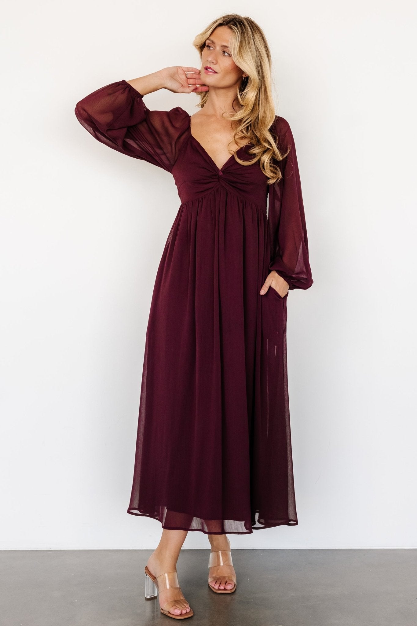 Dione Midi Dress | Mahogany - Baltic Born